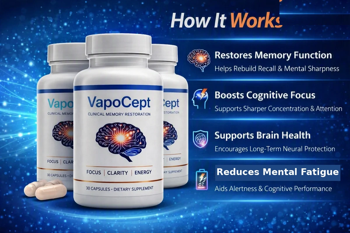 How VapoCept works — restores memory, boosts focus, supports brain health and reduces mental fatigue